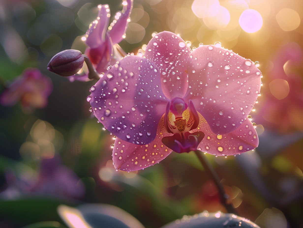orchidée fanée