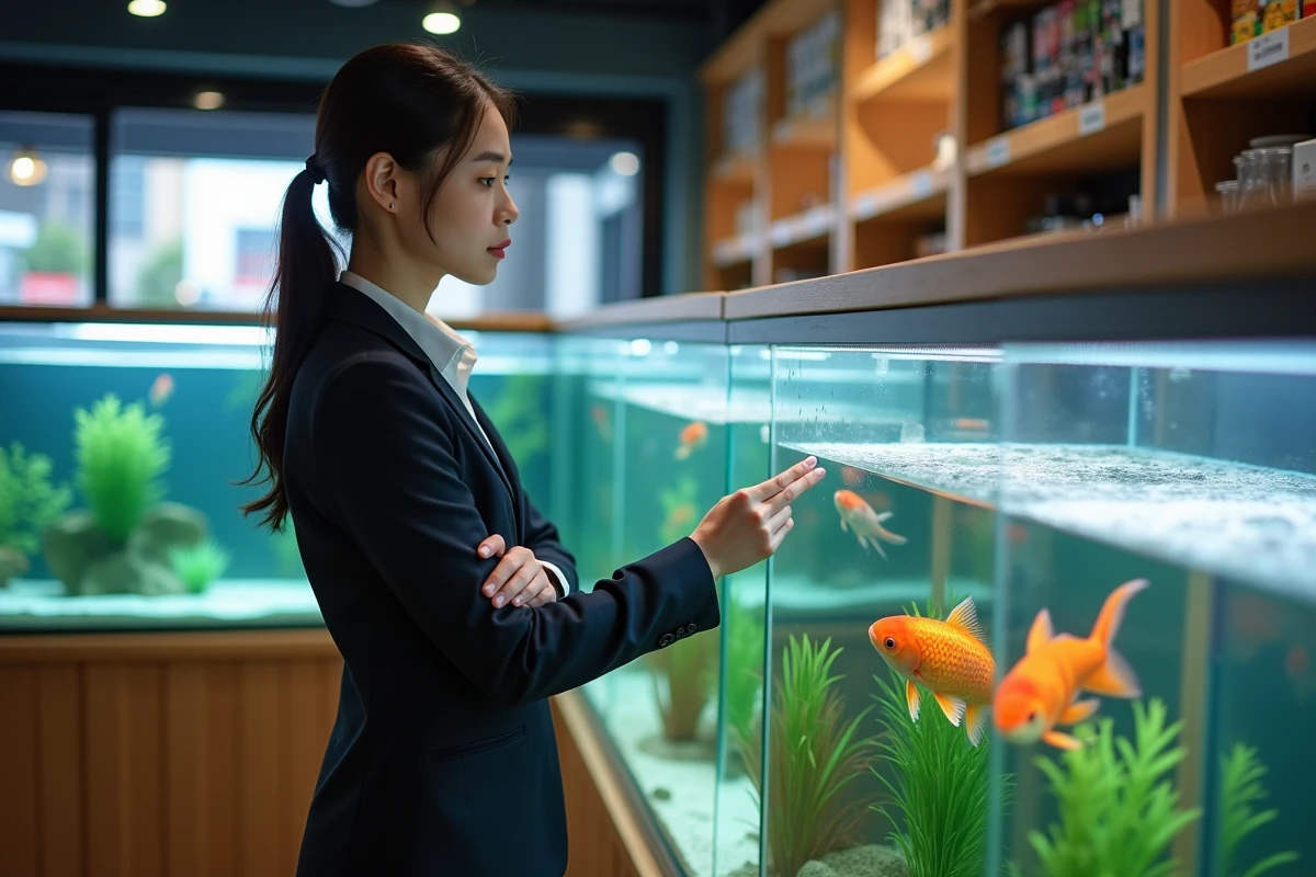 Jeune femme en tenue d