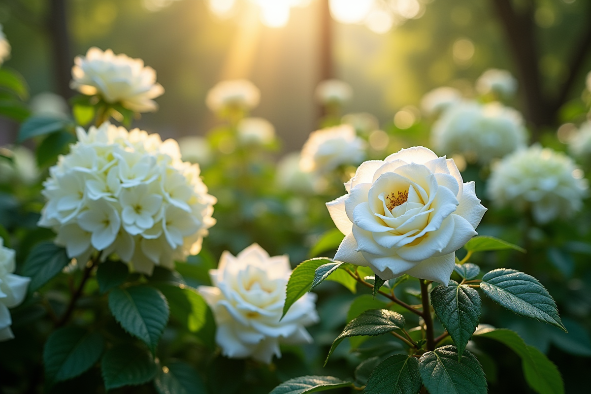 fleurs blanches