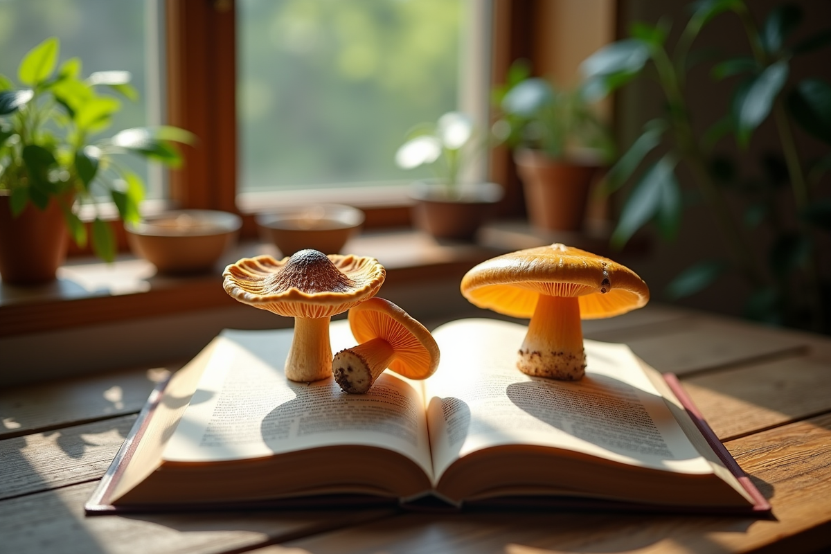 Guide illustré montrant les différences entre chanterelle et fausse chanterelle