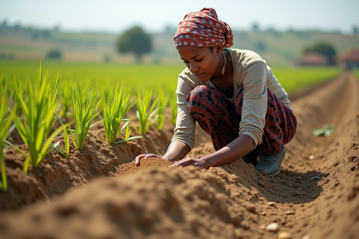 Jeune femme applique de l